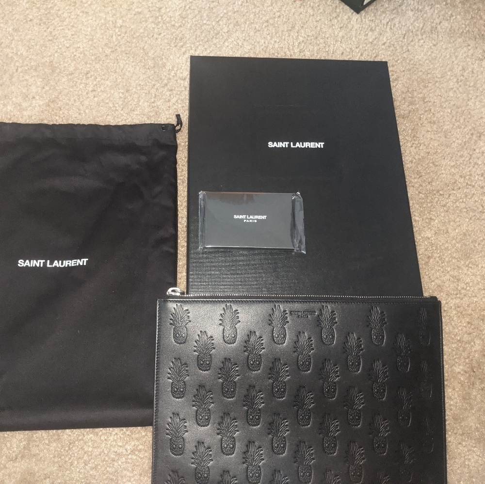 YSL clutch pineapple